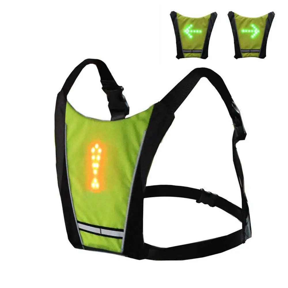 LED Cycling Safety Vest with Bag - ShopandTop