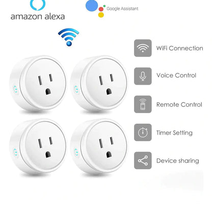 Smart Home Outlet - WiFi Plug with Alexa & Google Assistant Control - ShopandTop