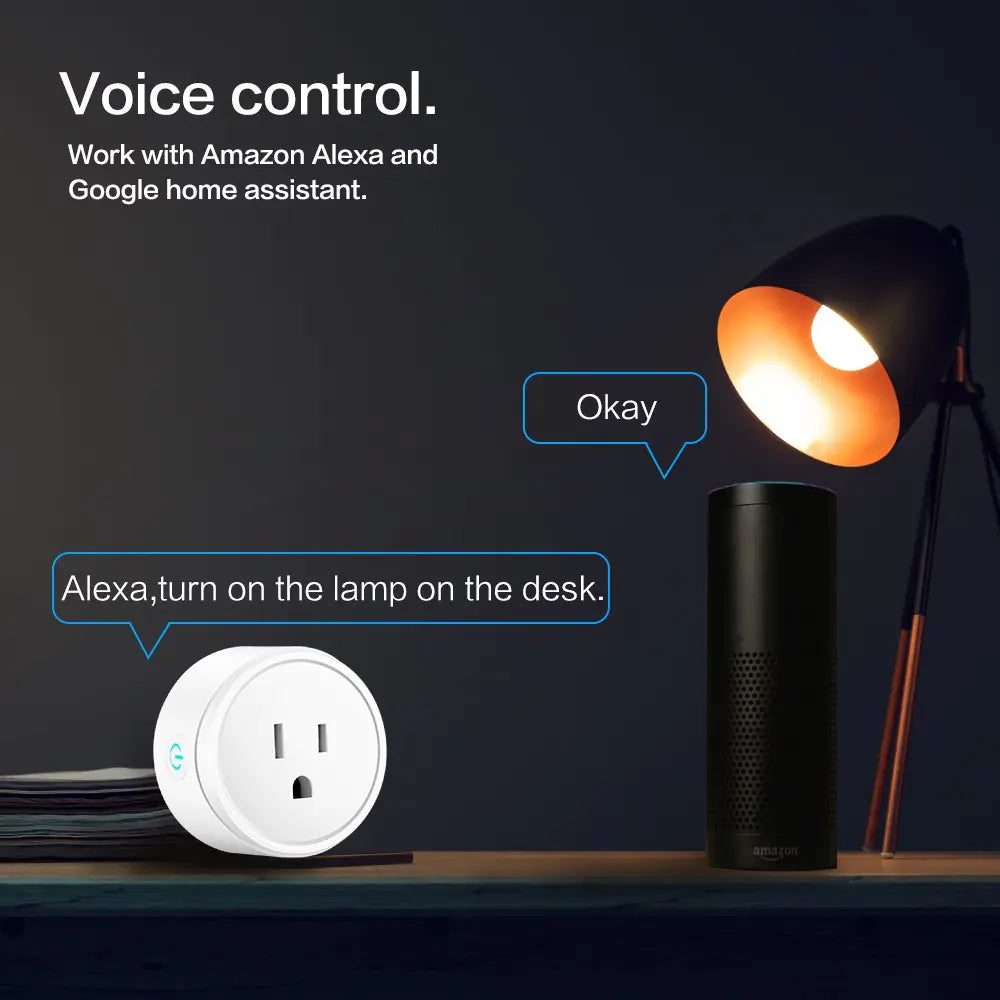 Smart Home Outlet - WiFi Plug with Alexa & Google Assistant Control - ShopandTop