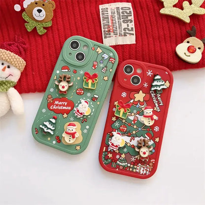 3D Christmas Cartoon Case - ShopandTop