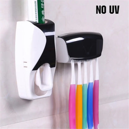 Toothpaste Dispenser Solar Energy – Automatic Hands-Free Dispenser with Built-in Toothbrush Holder - ShopandTop