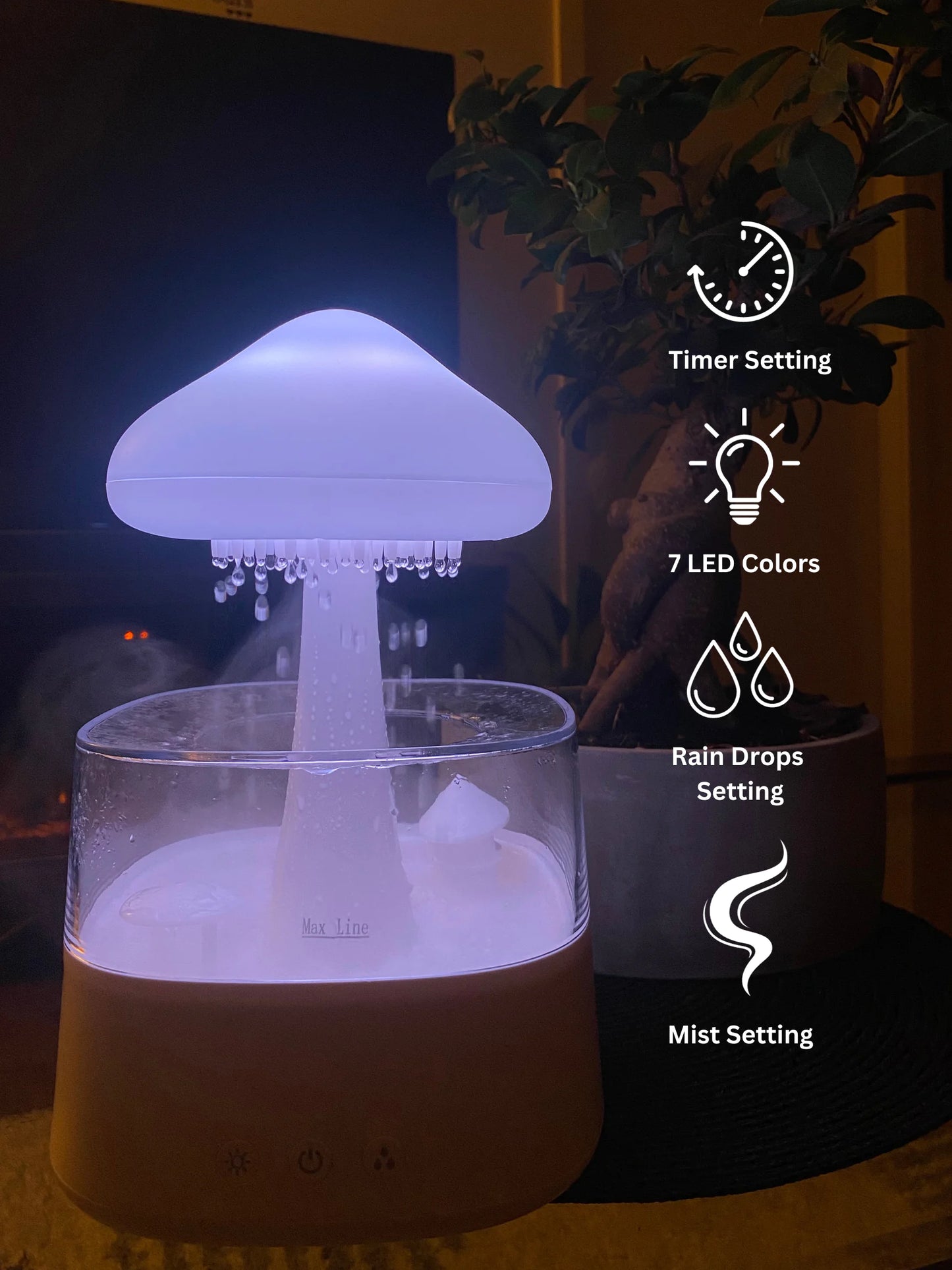 Mushroom Rain Cloud Air Humidifier - ShopandTop