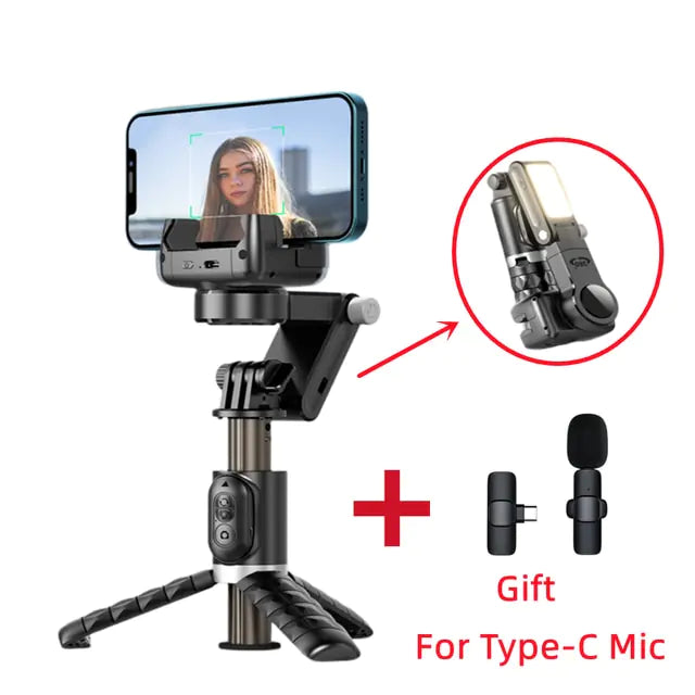 360 Rotation Gimbal Stabilizer Selfie Stick Tripod - ShopandTop