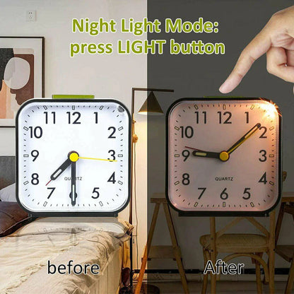 LED Desk Alarm Clock Nightlight - ShopandTop