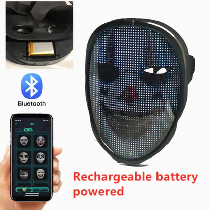 Bluetooth Light Up LED Mask