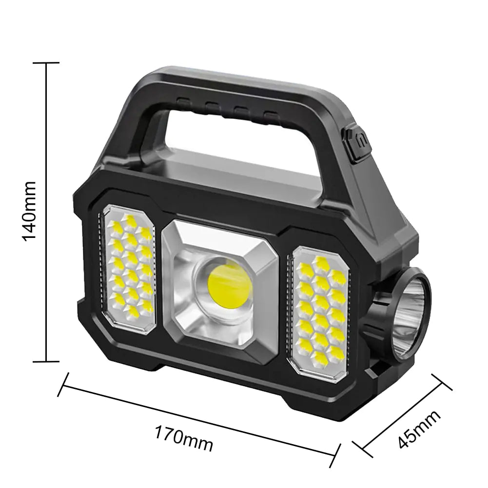 Solar Rechargeable Flashlight – Eco-Friendly, Portable Flashlight for Emergency and Outdoor Use - ShopandTop