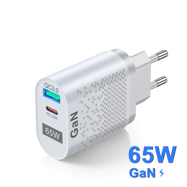 USB Charger Type C Fast Charger - Quick Charge QC3.0 & PD Power