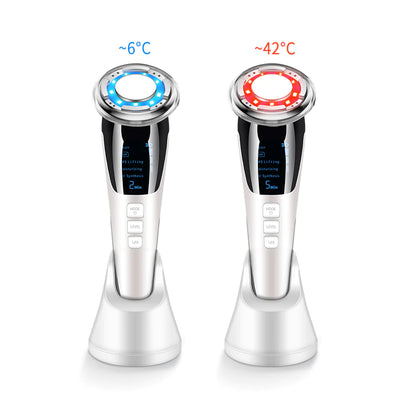 Cold & Hot Facial Massage Instrument with LED Therapy - ShopandTop