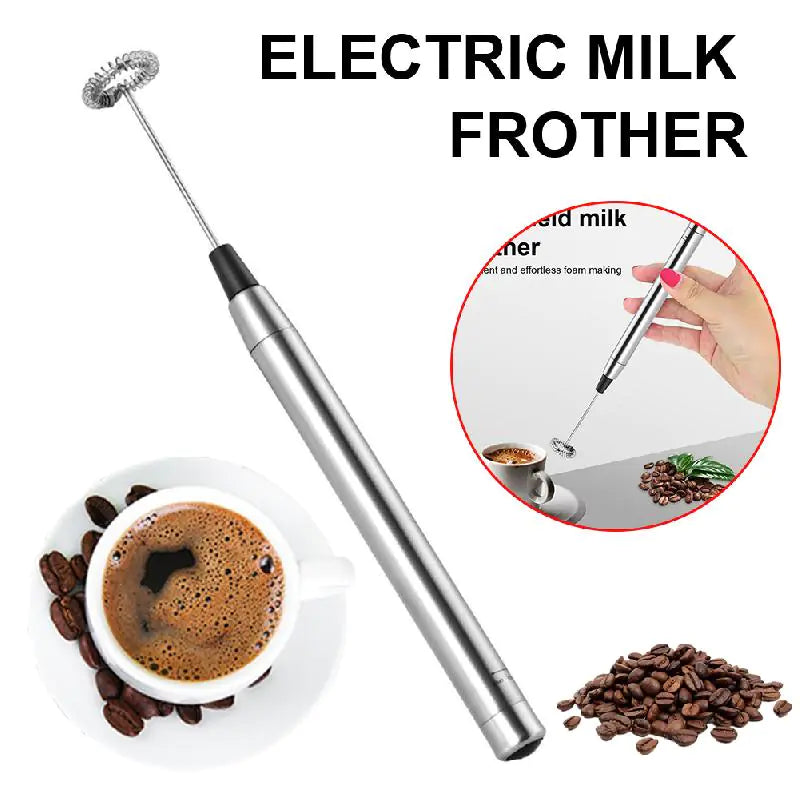 Electric Milk Frother Handheld Mini Foamer Coffee Maker Kitchen Blender Coffee Cappuccino Creamer Whisk Foam Mix Whisk Tools - ShopandTop