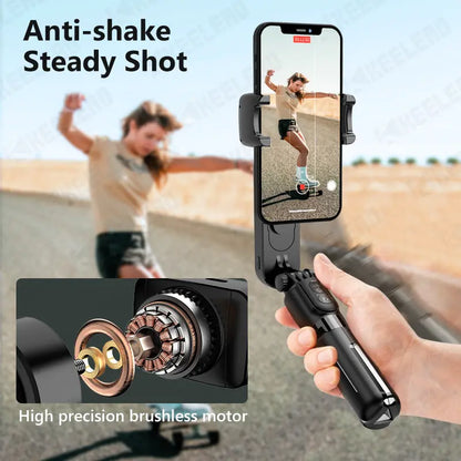 Versatile Smartphone Stabilizer with Bluetooth Light