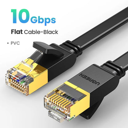 Cat 7 Ethernet Cable Cat7 High Speed Flat Gigabit STP RJ45 LAN Cable 10Gbps Network Cable Patch Code for Router Ethernet