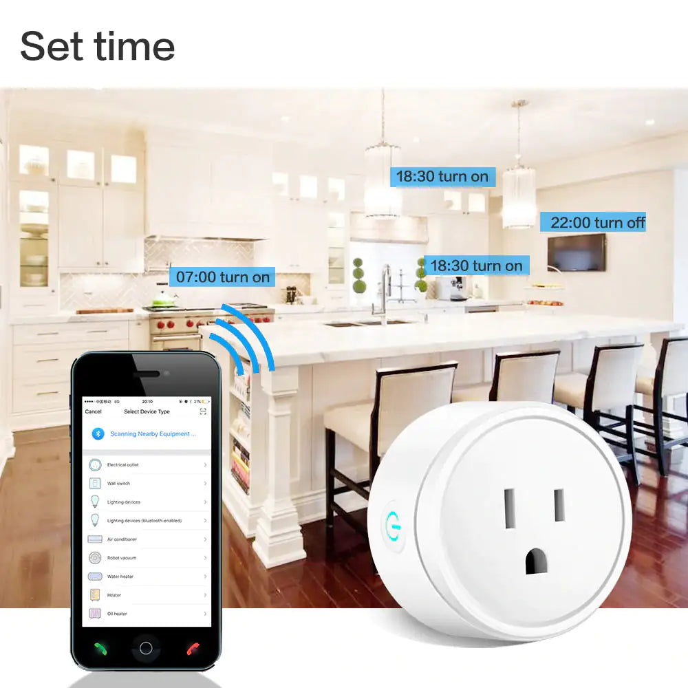 Smart Home Outlet - WiFi Plug with Alexa & Google Assistant Control - ShopandTop