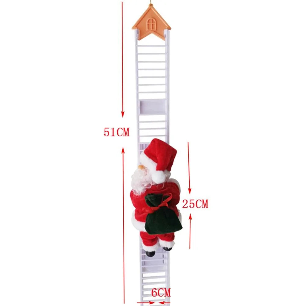 Santa Climbing Ladder Christmas Decoration - ShopandTop