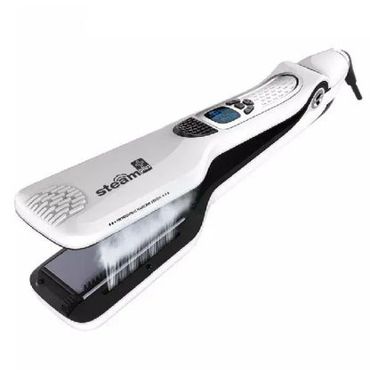 Steam Hair Brush Titanium Ceramic Flat Iron - ShopandTop