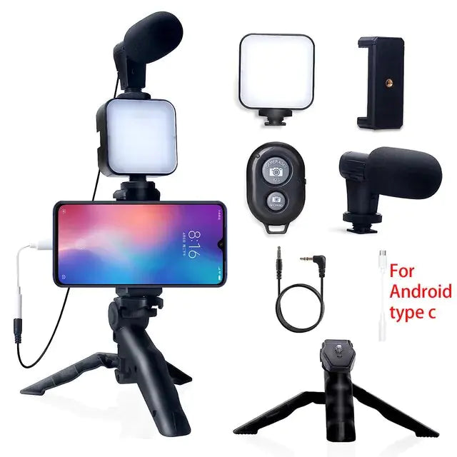 Smartphone Vlogging Kit With Tripod - ShopandTop