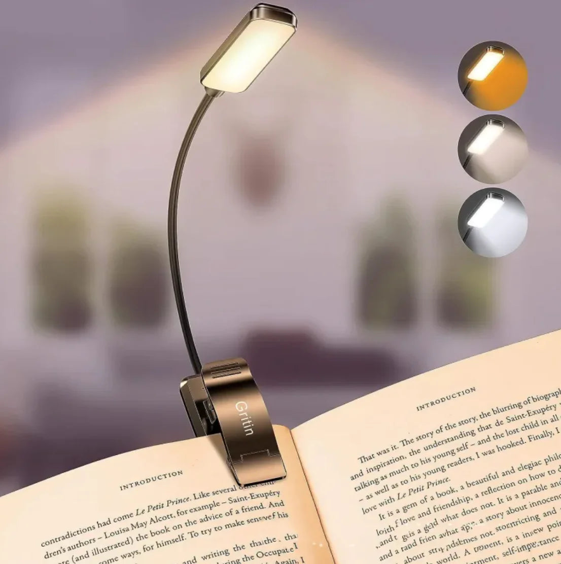 Minimalist LED Rechargeable Book Light - ShopandTop