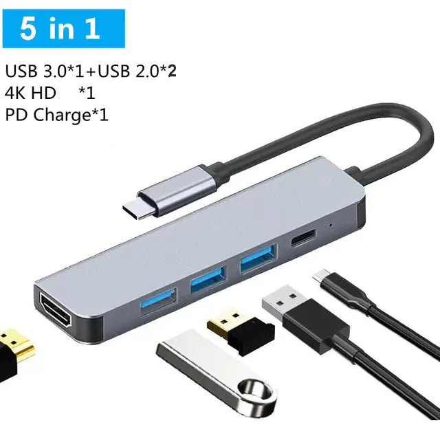 USB C Laptop Docking Station HUB - ShopandTop