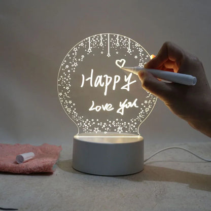 Night Light Changing Memo Board Creative Led Lamp