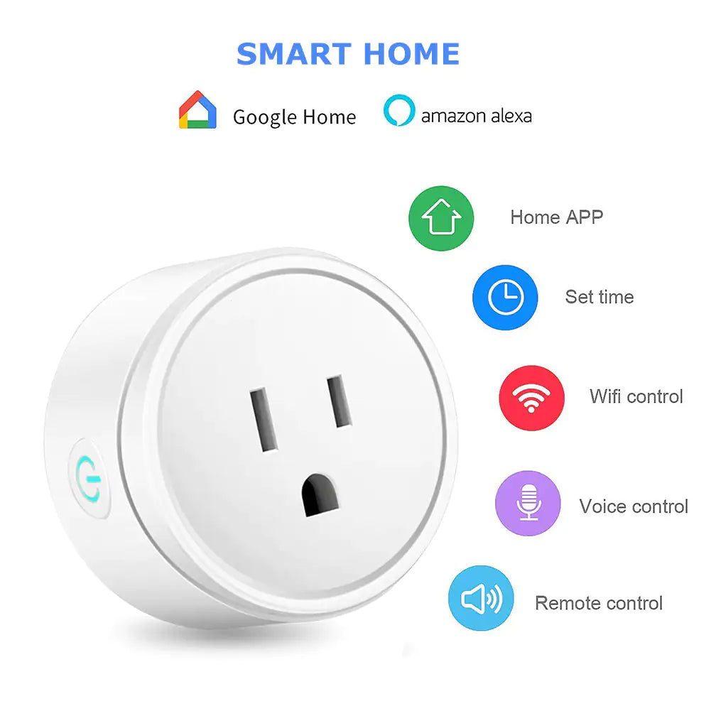 Smart Home Outlet - WiFi Plug with Alexa & Google Assistant Control - ShopandTop