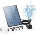 Solar Fountain Pump – Eco-Friendly Garden Water Feature with Multiple Spray Patterns - ShopandTop