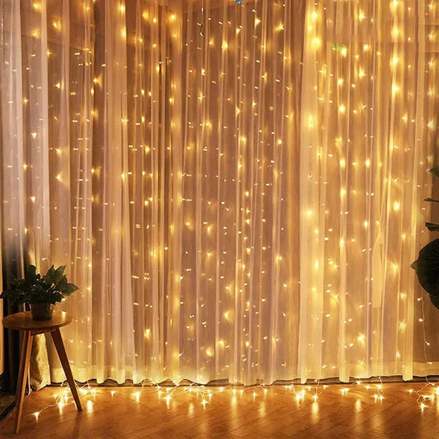 Christmas Lights Curtain Garland - ShopandTop