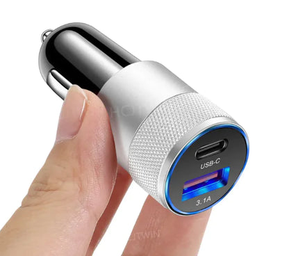 Aluminum Alloy Steel Car Charger Mobile Phone