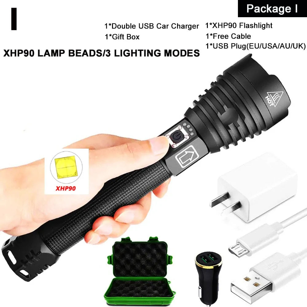 XHP Flashlight Series by Mixxar – USB Rechargeable, Ultra-Bright, and Waterproof - ShopandTop