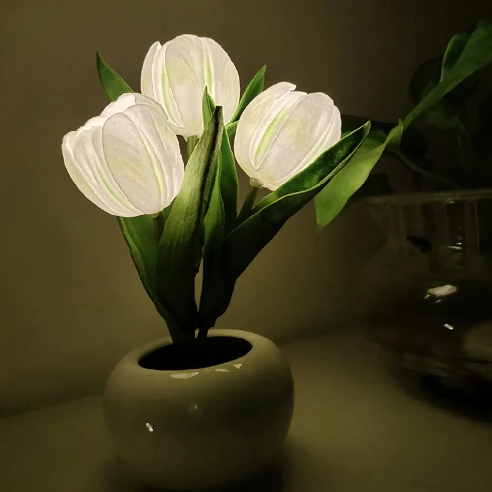 LED Simulation Tulip Flower Pot Lamp - ShopandTop