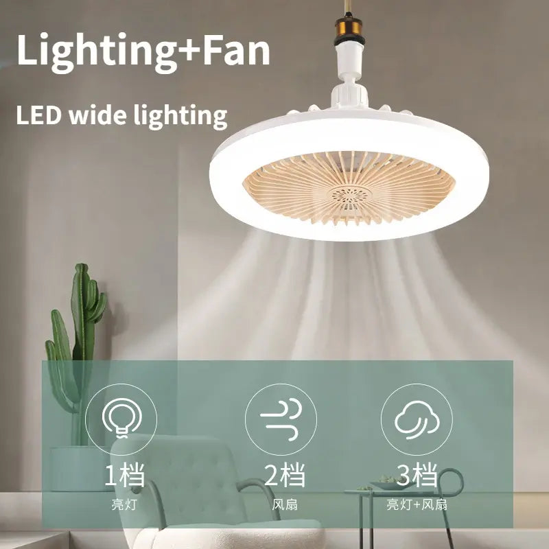 Ceiling Lamp with Remote-Controlled Cooling Fan - Stylish Lighting & Cooling Solution - ShopandTop