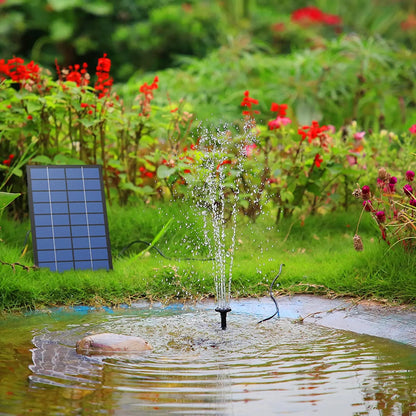 Solar Fountain Pump – Eco-Friendly Garden Water Feature with Multiple Spray Patterns - ShopandTop