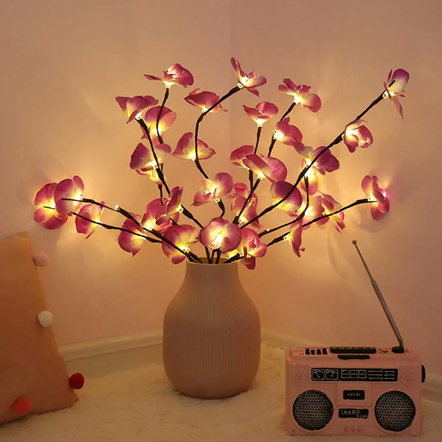 LED Willow Branch Lamp: Elegant Home Decor Accent - ShopandTop