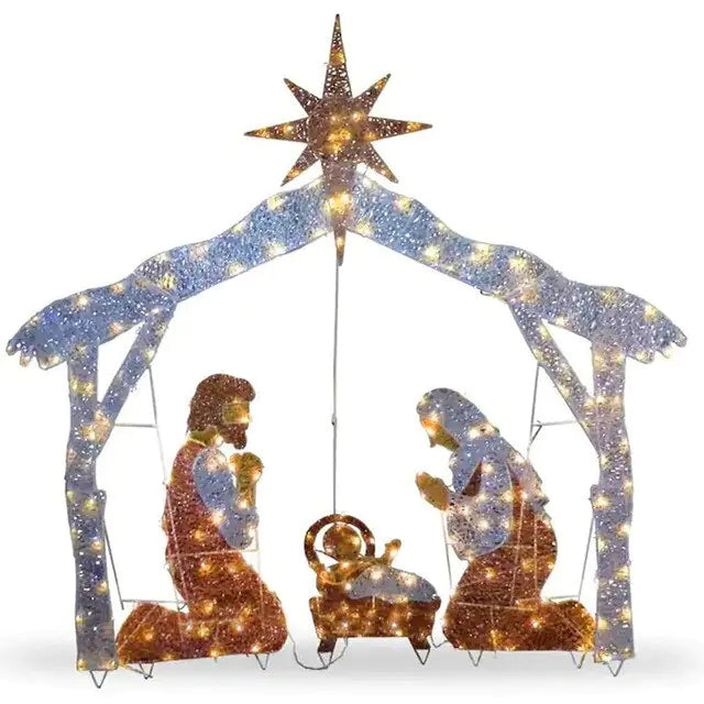 Christmas LED Decorations Family of Three - ShopandTop