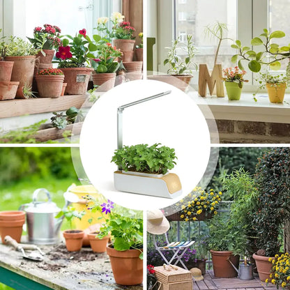 Smart Flower Pot – Automatic Watering, LED Growth Lights, and Smart Reminders for Effortless Plant Care - ShopandTop