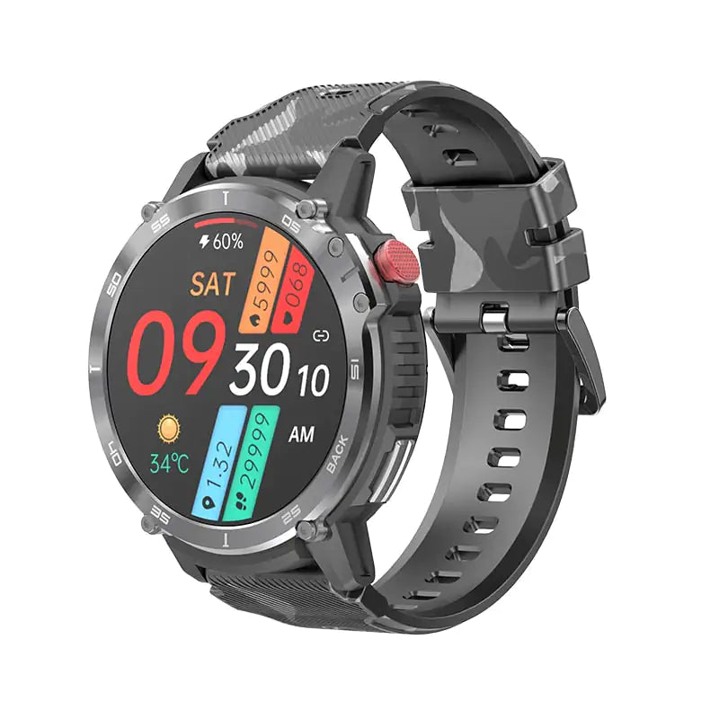 CTRORRS Smart Watch - Heart Rate Monitoring, Blood Oxygen Measurement, 24 Sports Modes, Waterproof, AI Assistant Integration - ShopandTop