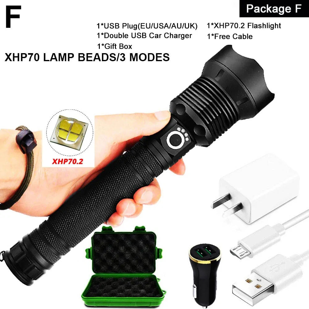 XHP Flashlight Series by Mixxar – USB Rechargeable, Ultra-Bright, and Waterproof - ShopandTop