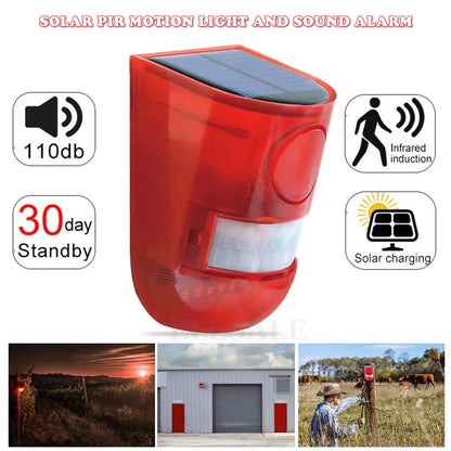 Solar Infrared Motion Sensor Alarm - Wireless, Eco-Friendly Security Solution - ShopandTop