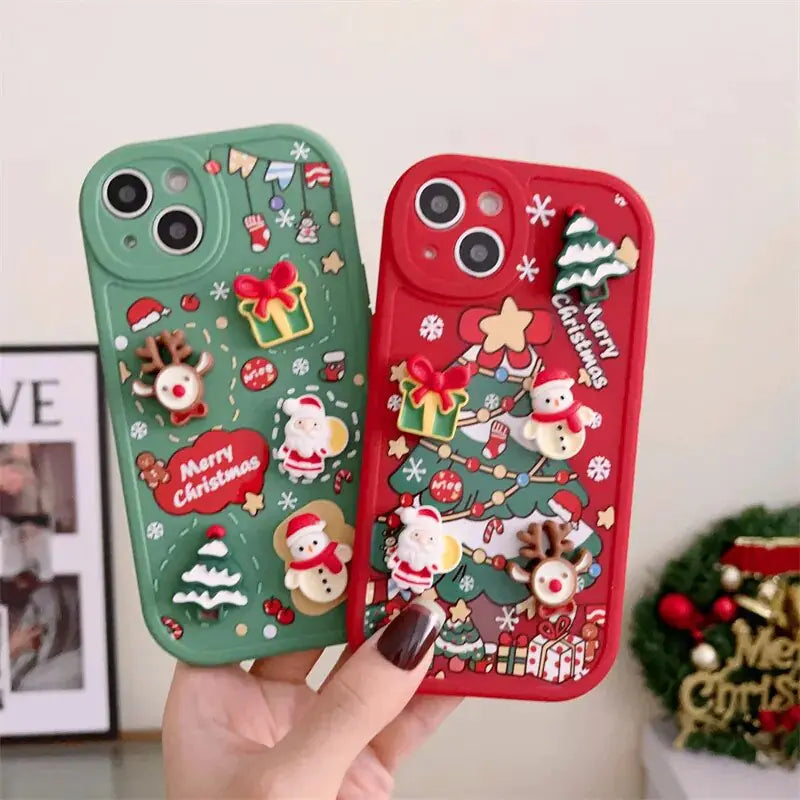 3D Christmas Cartoon Case - ShopandTop