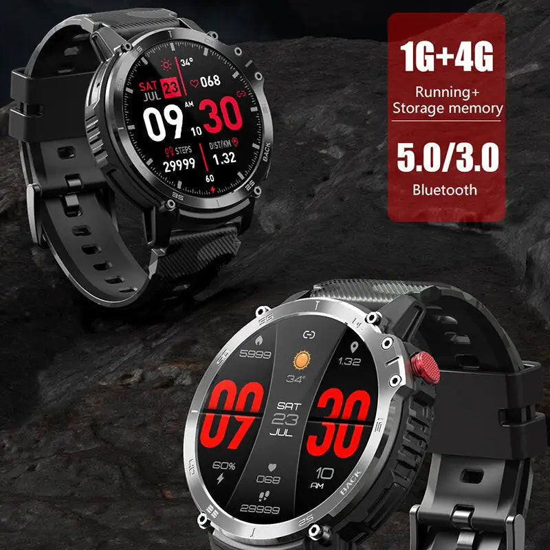 CTRORRS Smart Watch - Heart Rate Monitoring, Blood Oxygen Measurement, 24 Sports Modes, Waterproof, AI Assistant Integration - ShopandTop