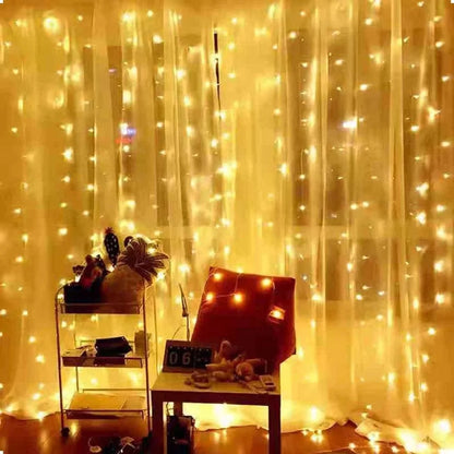 Christmas Lights Curtain Garland - ShopandTop