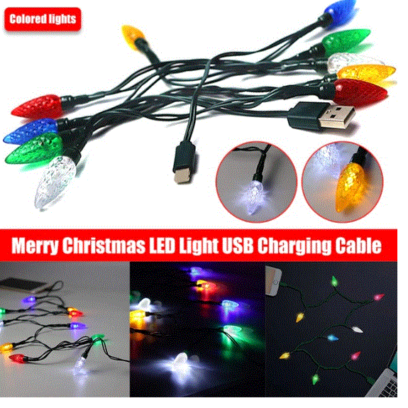 Merry Christmas LED Light USB Cable - ShopandTop