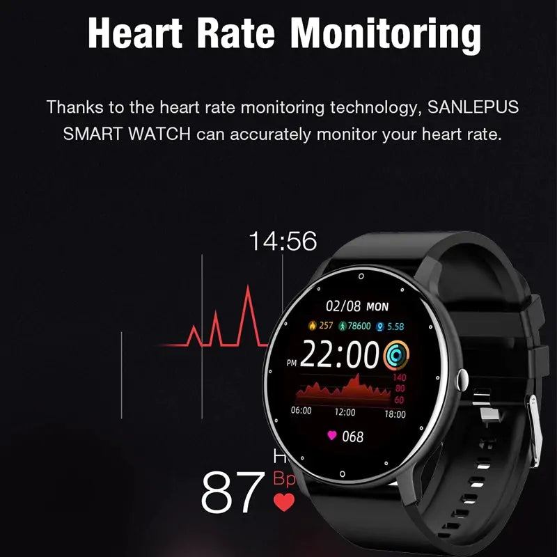 Smart Watch Men Fitness Bracelet - Health Tracking & Durable Design - ShopandTop